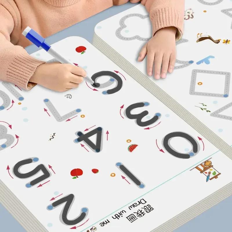 Kids Educational Workbooks - Quaderno di esercizi di tracciamento magico