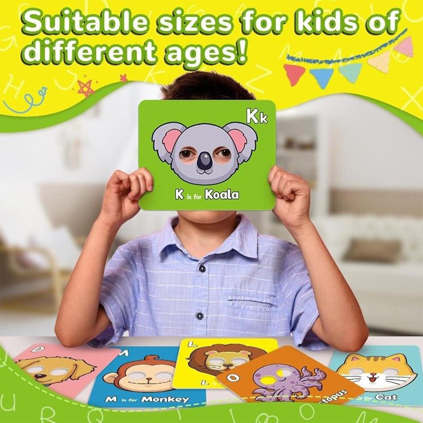 Flash Card Alphabet - 26 Pezzi Schede Flash Alfabeto Carte