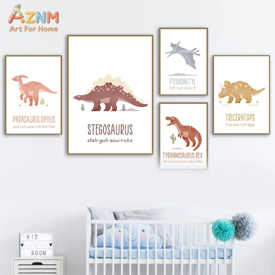 Kids Education Nursery - AZNM Stampe su tela con simpatici