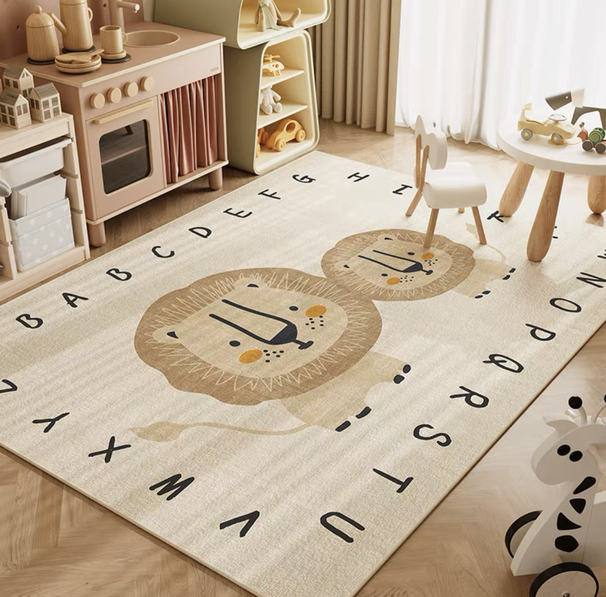 Kids Education Nursery - Tappeto da gioco VIKAMA neutro con