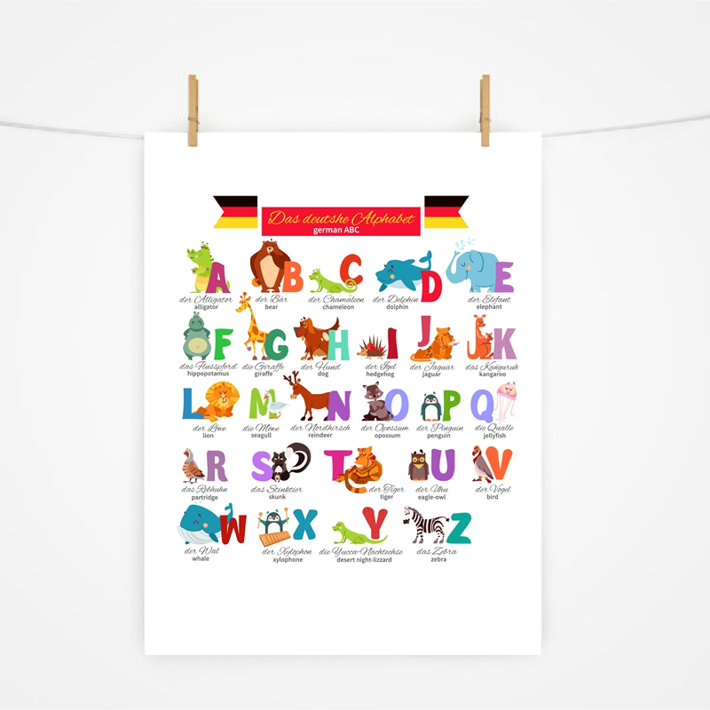 Kids Education Nursery - Tedesco Alfabeto con Gli Animali Scuola