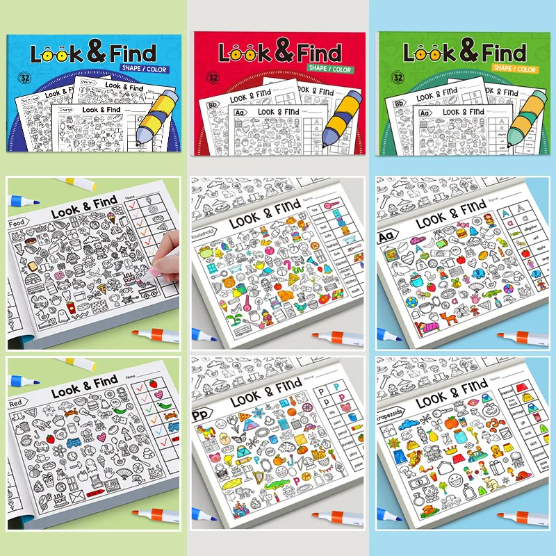 Kids Educational Workbooks - Libro da colorare per bambini con