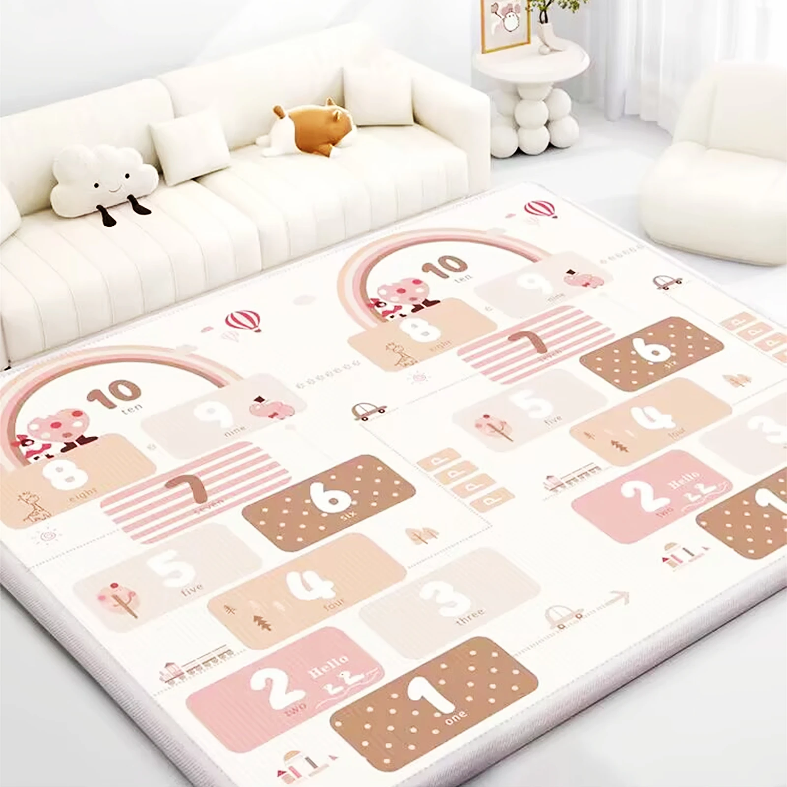 Kids Education Nursery - Tappeto Gioco per Bambini Spesso 1/0,5