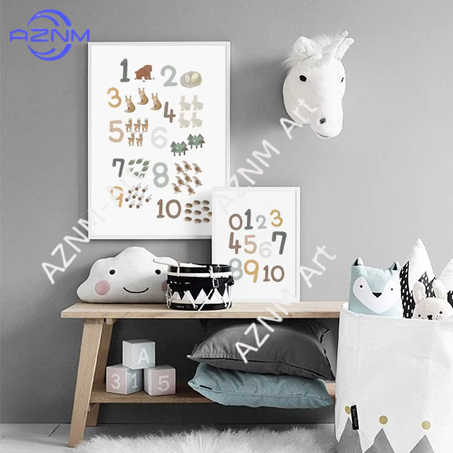 1/2 Pezzi Poster Educativi con - Kids Education Nursery recensione e prezzo