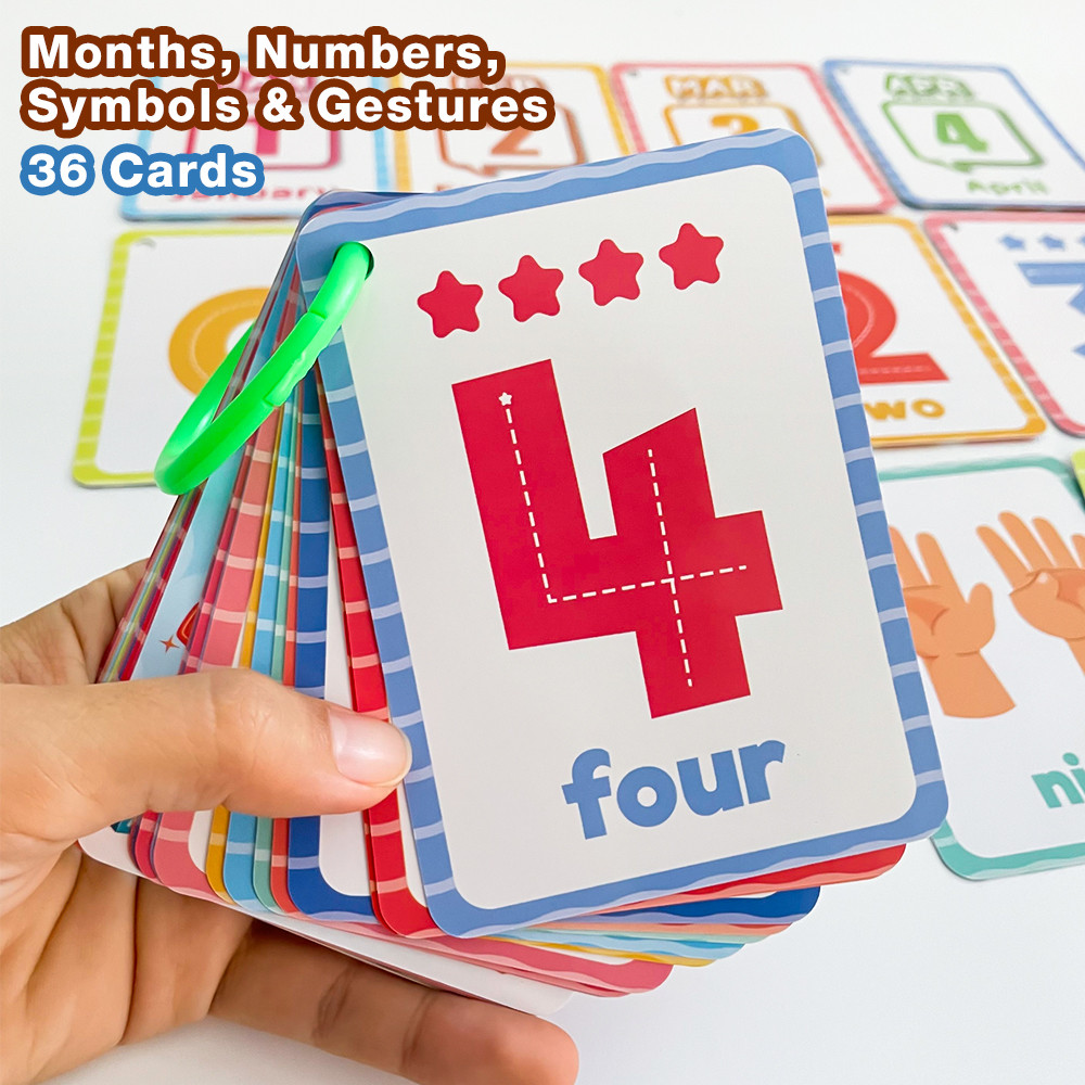 Numeri Simboli Gesti e Mesi Co - Flash Card Alphabet recensione e prezzo