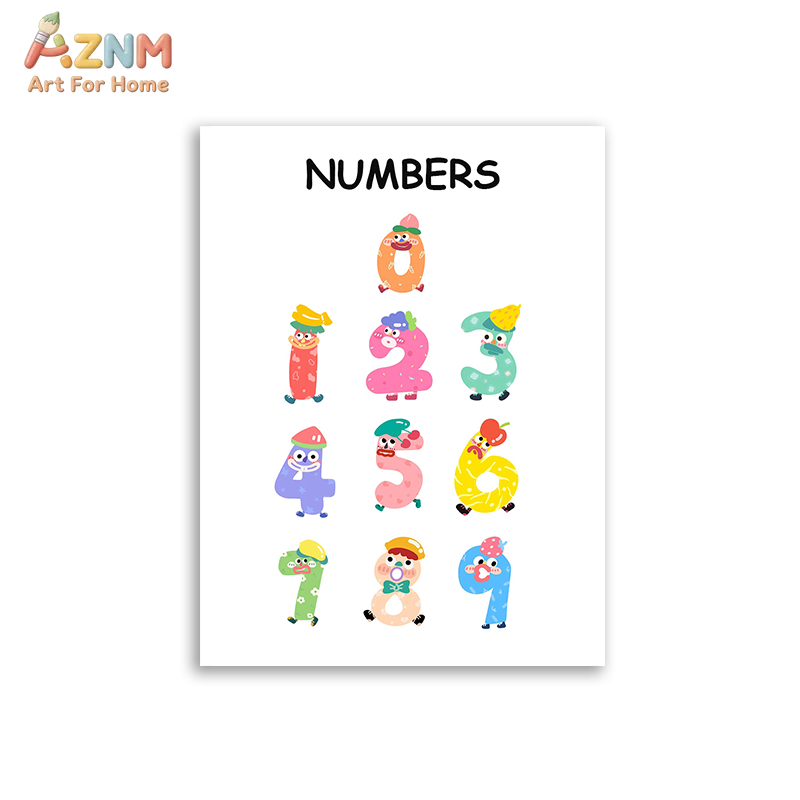 AZNM Quadro educativo con alfa - Kids Education Nursery recensione e prezzo