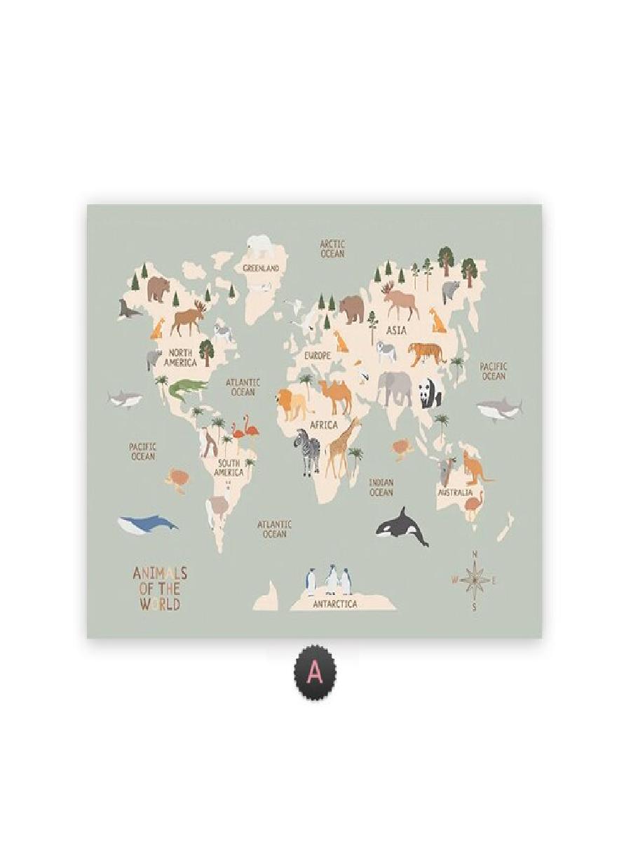 Mappa del mondo animale del fu - Kids Education Nursery recensione e prezzo
